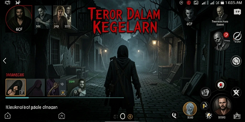 Gameplay menyeramkan di dunia kelam dan penuh misteri.