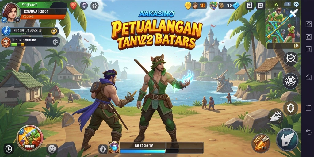 Screenshot gameplay AAKASINO dengan dunia terbuka yang menakjubkan.