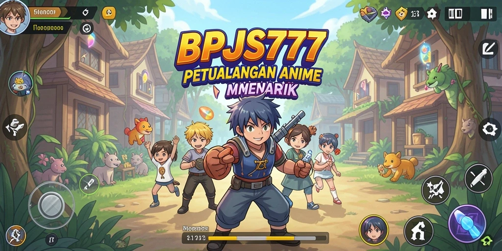 Tampilan gameplay seru dengan karakter Anime yang menawan.