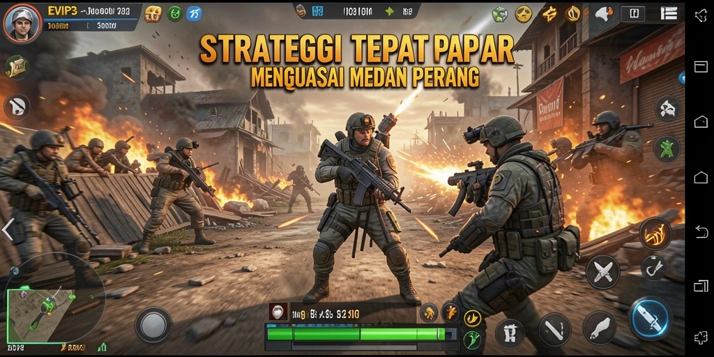 Tampilan gameplay EVIP3 yang menegangkan dan strategis.