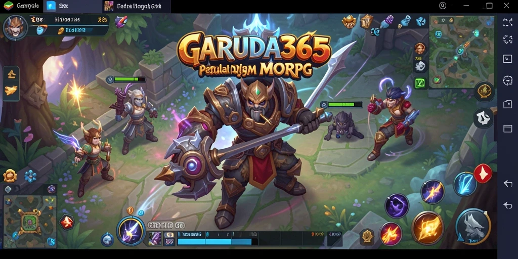 Tampilan gameplay seru dalam dunia MMORPG GARUDA365.