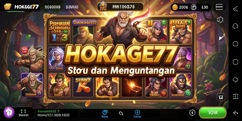 Tampilan menarik dari gameplay HOKAGE77 yang seru.