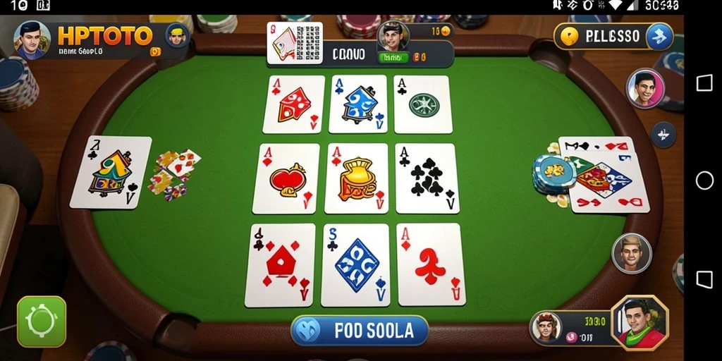 Screenshot HPTOTO menampilkan serunya permainan Gaple.