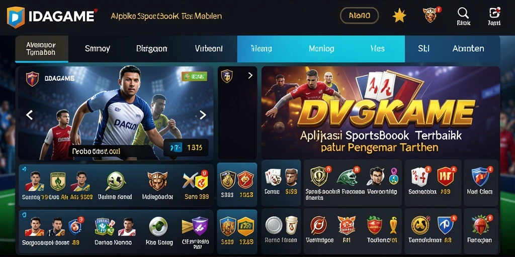 Screenshot utama IDAGAME menampilkan pengalaman taruhan olahraga yang menarik.