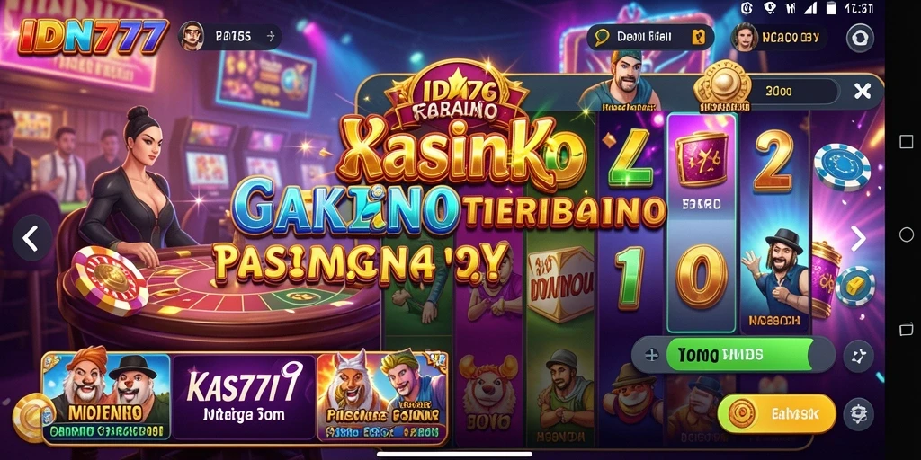 Screenshot gameplay IDN777 yang menampilkan suasana Kasino yang seru.
