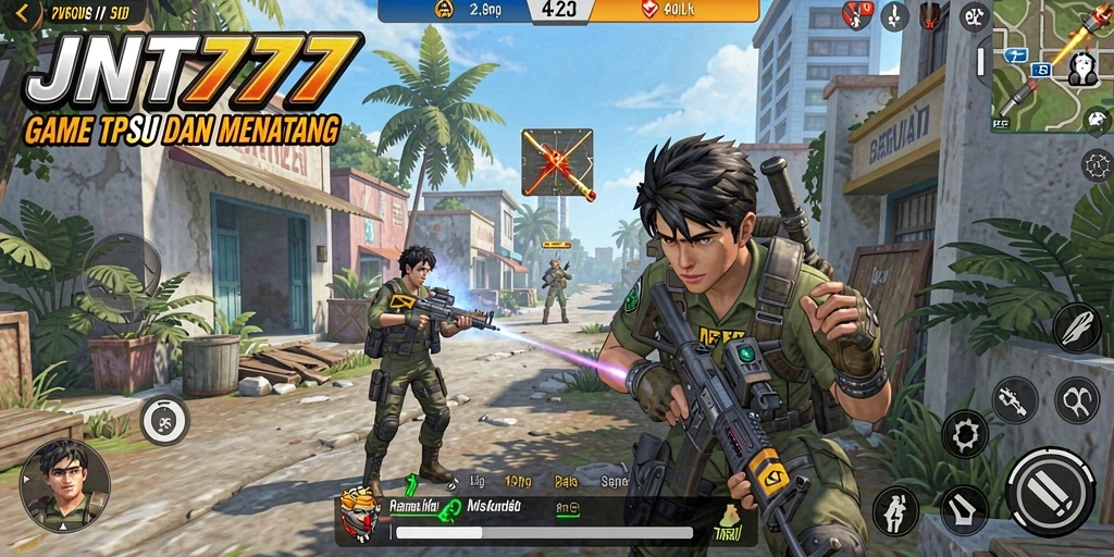 Screenshot gameplay JNT777 menampilkan aksi menegangkan dengan grafis luar biasa.