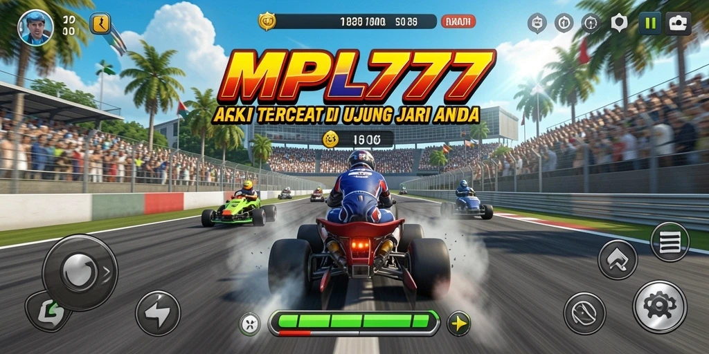 Tampilan gameplay balap seru di MPL777 dengan kendaraan pilihan.