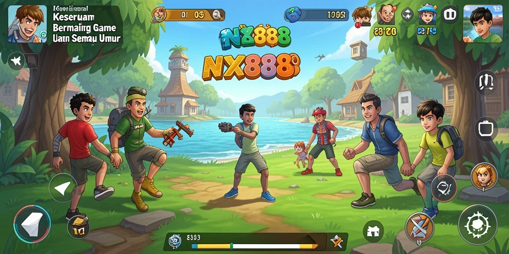 Screenshot gameplay NX888 yang menampilkan keseruan bermain Casual.