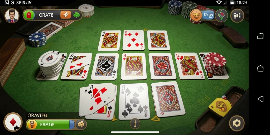 Gameplay seru dari <strong>ORA78</strong> yang menampilkan permainan Gaple.