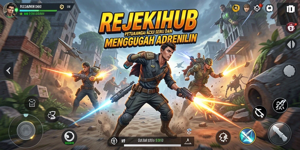 Screenshot menampilkan intensitas aksi dalam REJEKIHUB dengan grafik yang memukau.