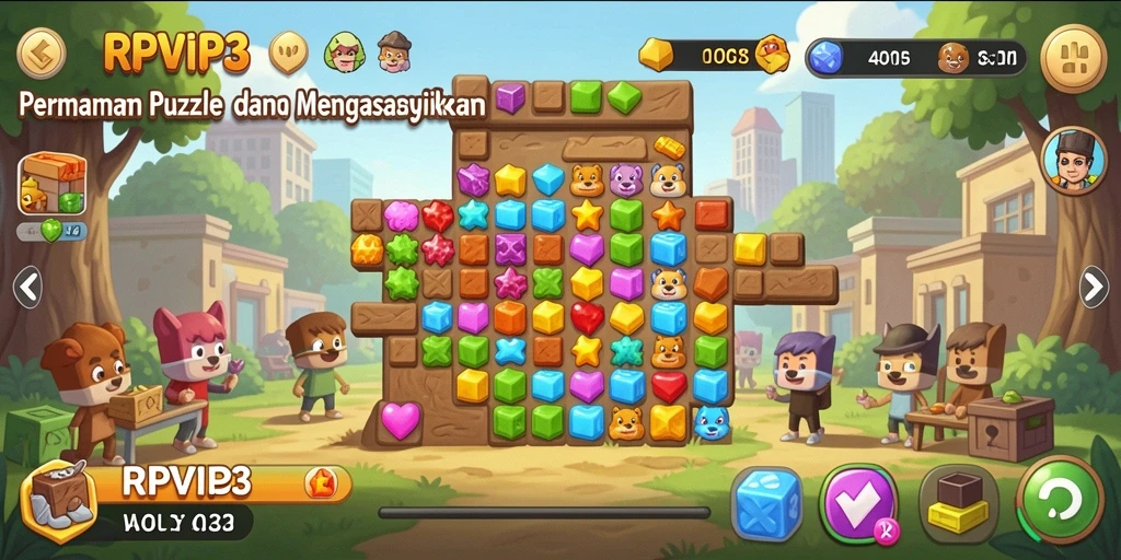 Tampilan gameplay RPVIP3 yang menantang dan seru.