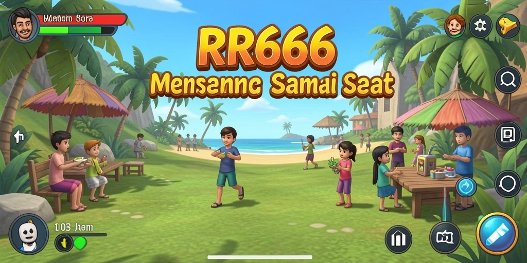 Screenshot gameplay RR666 menunjukkan keseruan bermain yang santai.