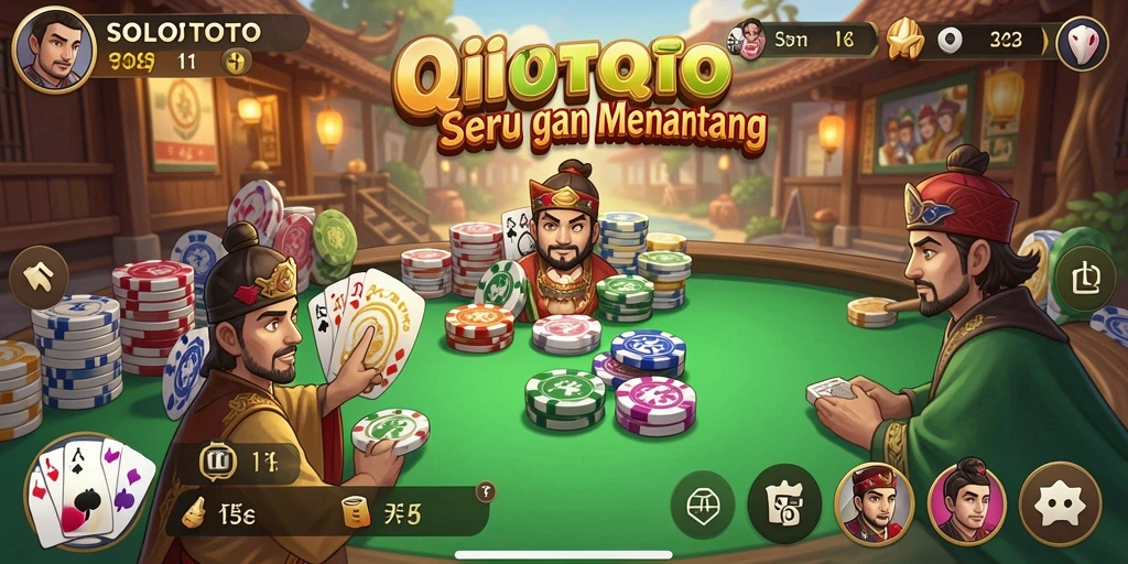 Tampilan gameplay menarik dari SOLOTOTO saat bermain QiuQiu.