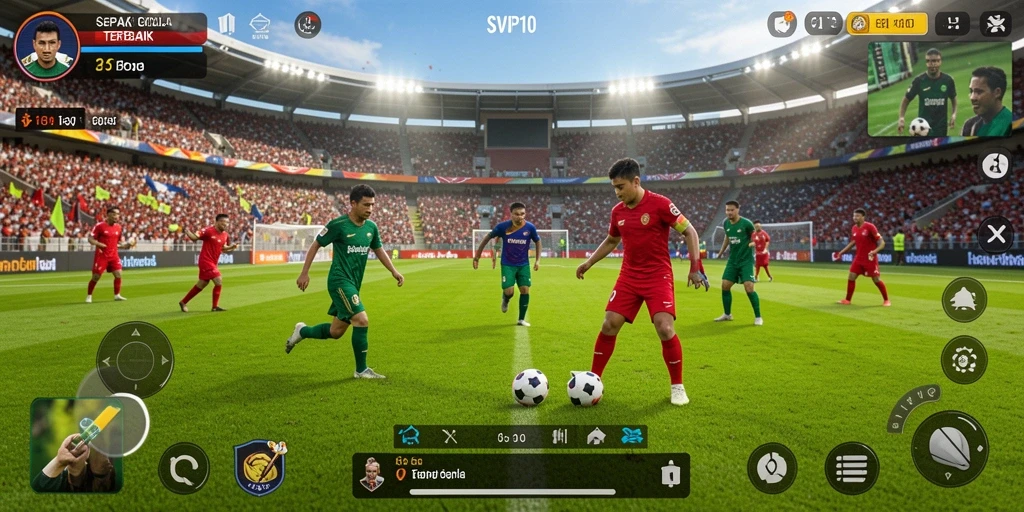 Tampilkan keseruan gameplay sepak bola di SVIP10.