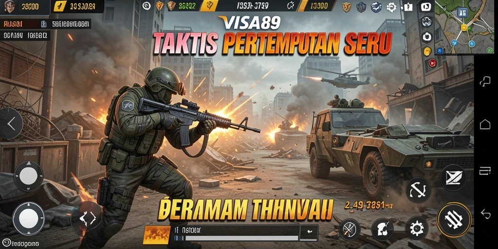 Tampilan aksi seru dari gameplay VISA89 yang mendebarkan.